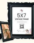 Black Gothic Picture Frame 5x7