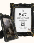 Black Vintage Picture Frames 5x7