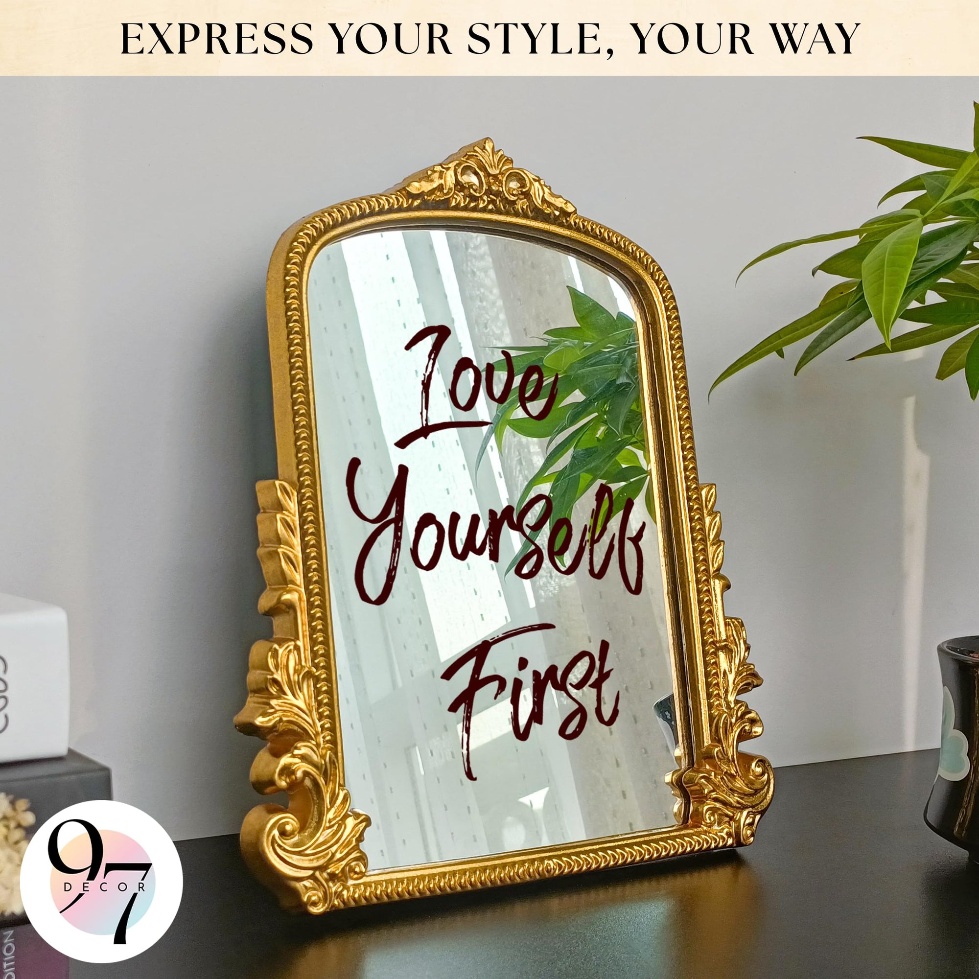 Gold Vintage Wall Mirror