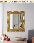 Antique Gold Wall Mirror Vintage Decor