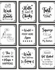 Funny Bathroom Wall Art Prints