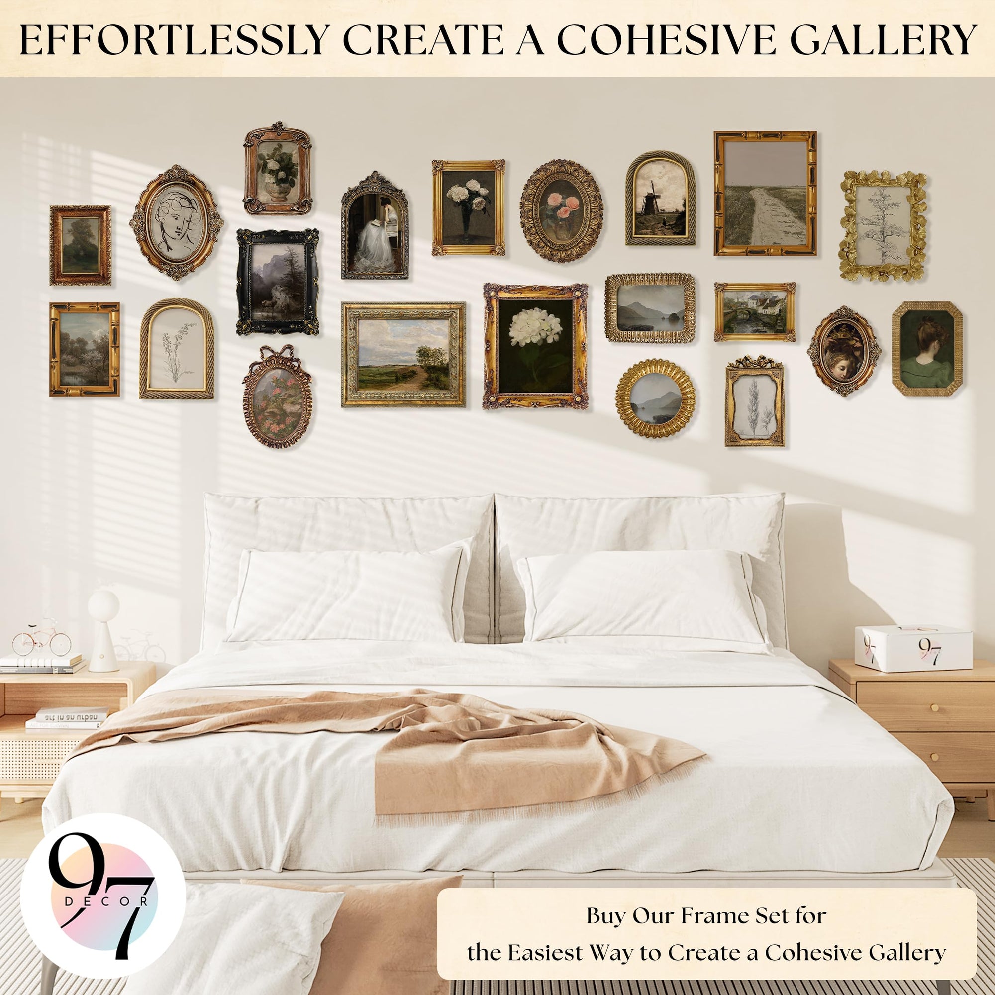 Black Vintage Picture Frames 5x7