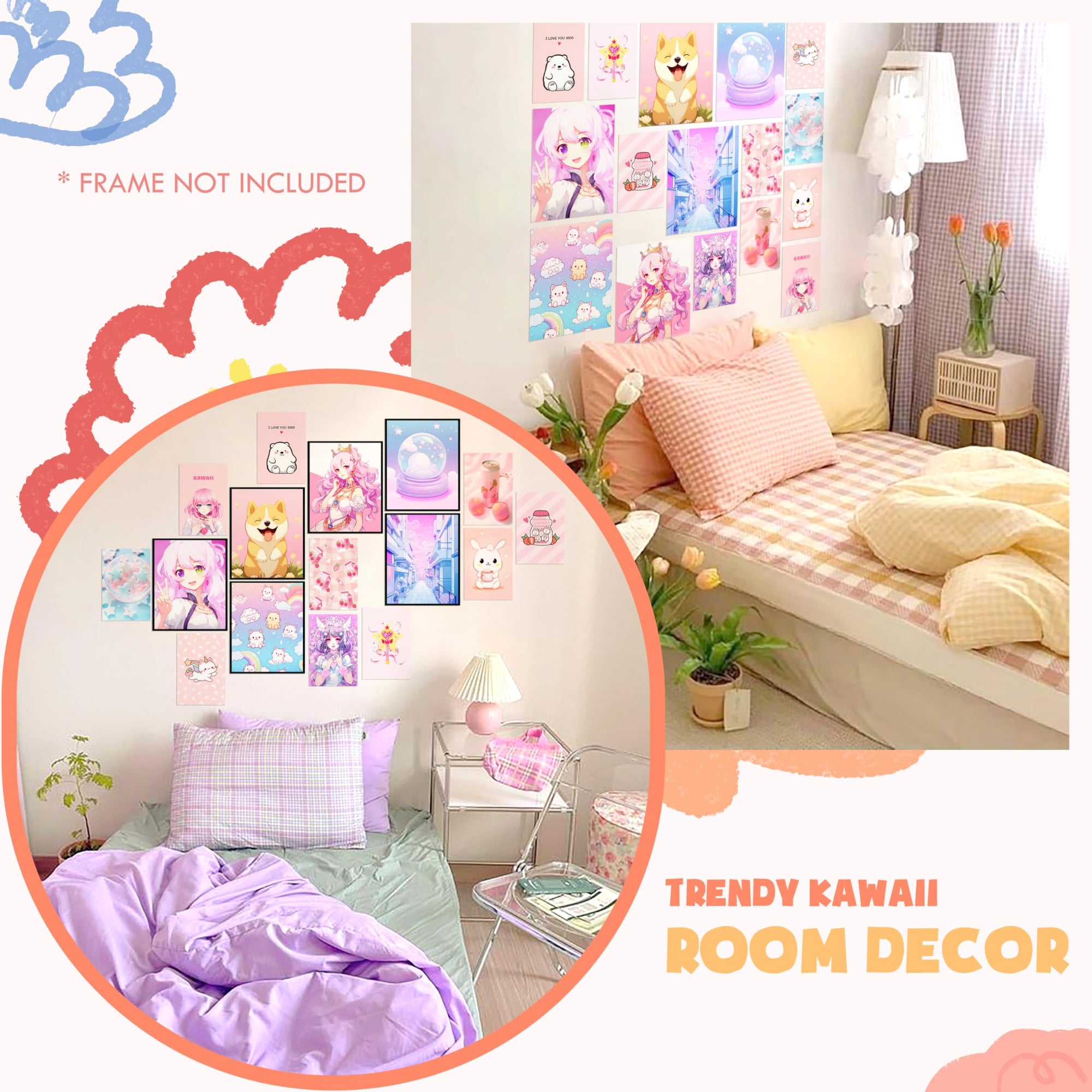 Kawaii Wall Art Poster