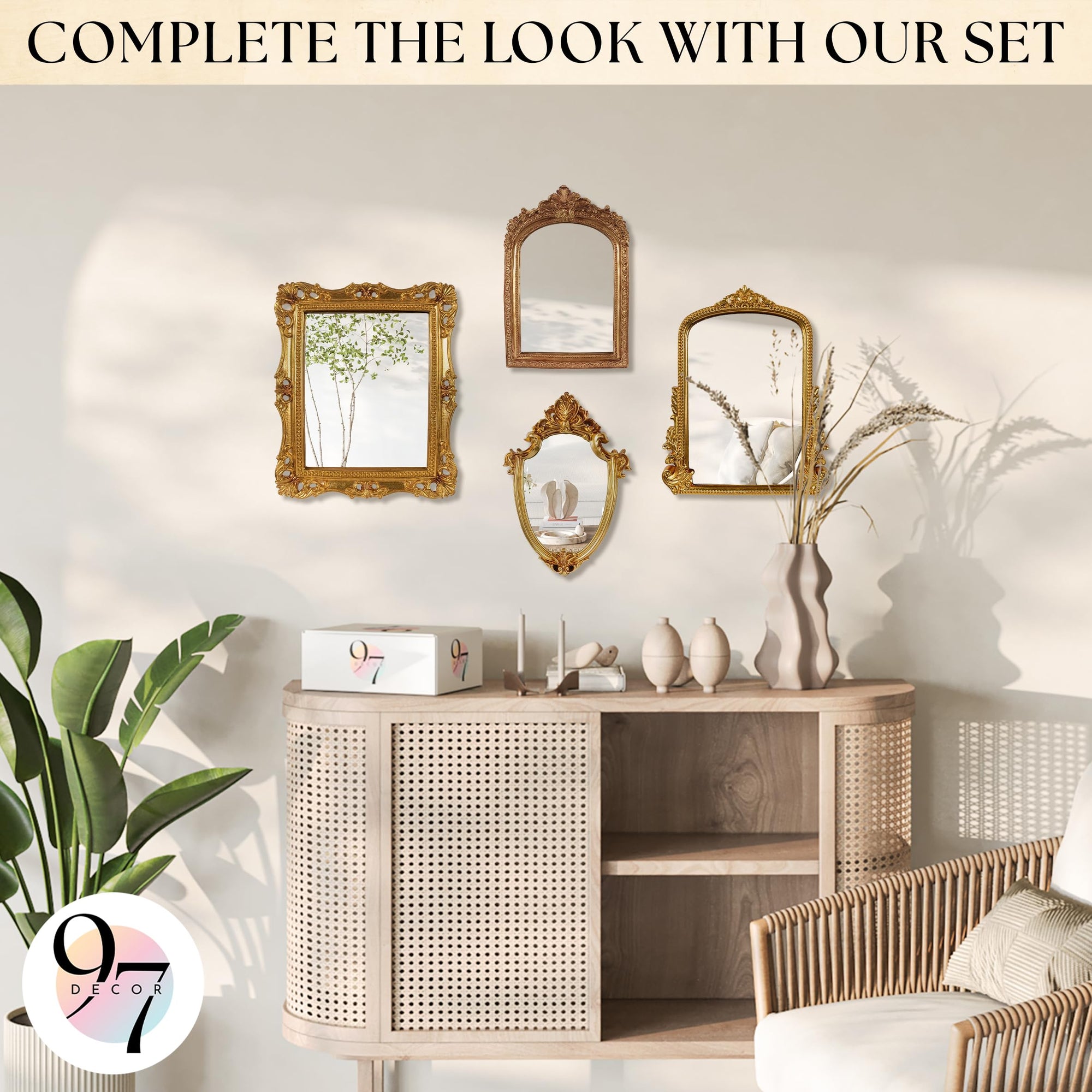 Gold Vintage Wall Mirror