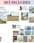 Large 11x14 Claude Monet Wall Art