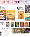 Large 11x14 Hippie Room Decor