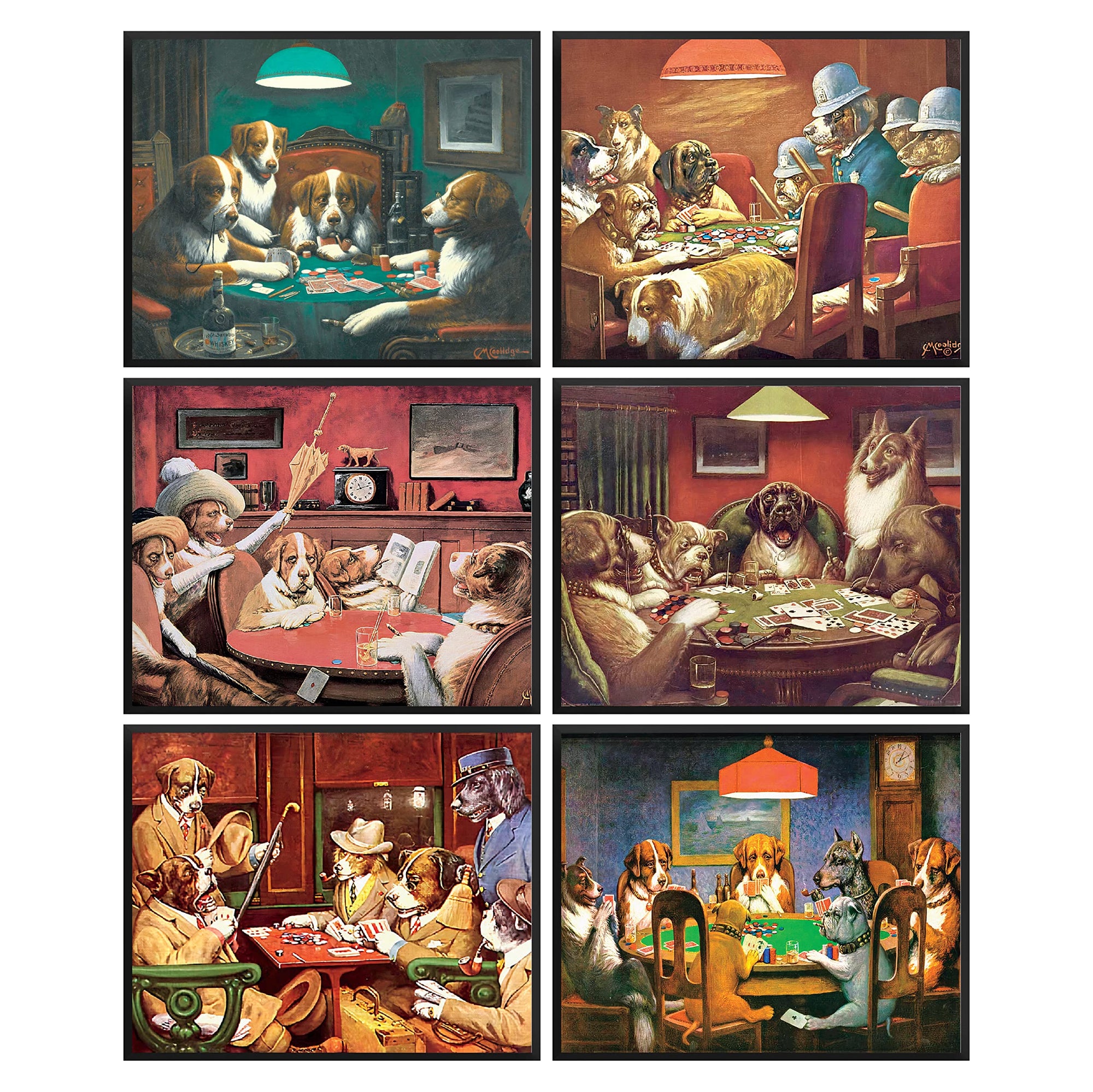 Dogs Playing Poker Poster