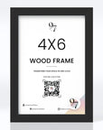 4x6 Black Wood Frame