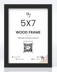 5x7 Black Wood Frame