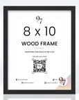8x10 Black Wood Frame