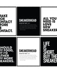 Sneaker Text Poster