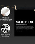 Sneaker Text Poster