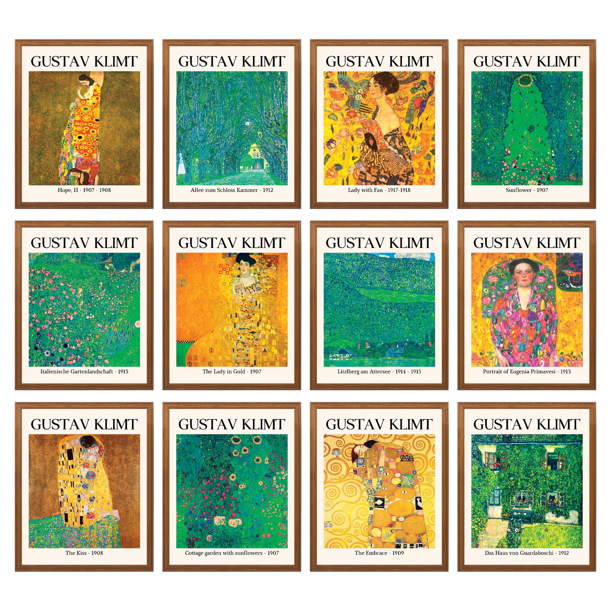 Gustav Klimt (Set 12) Poster