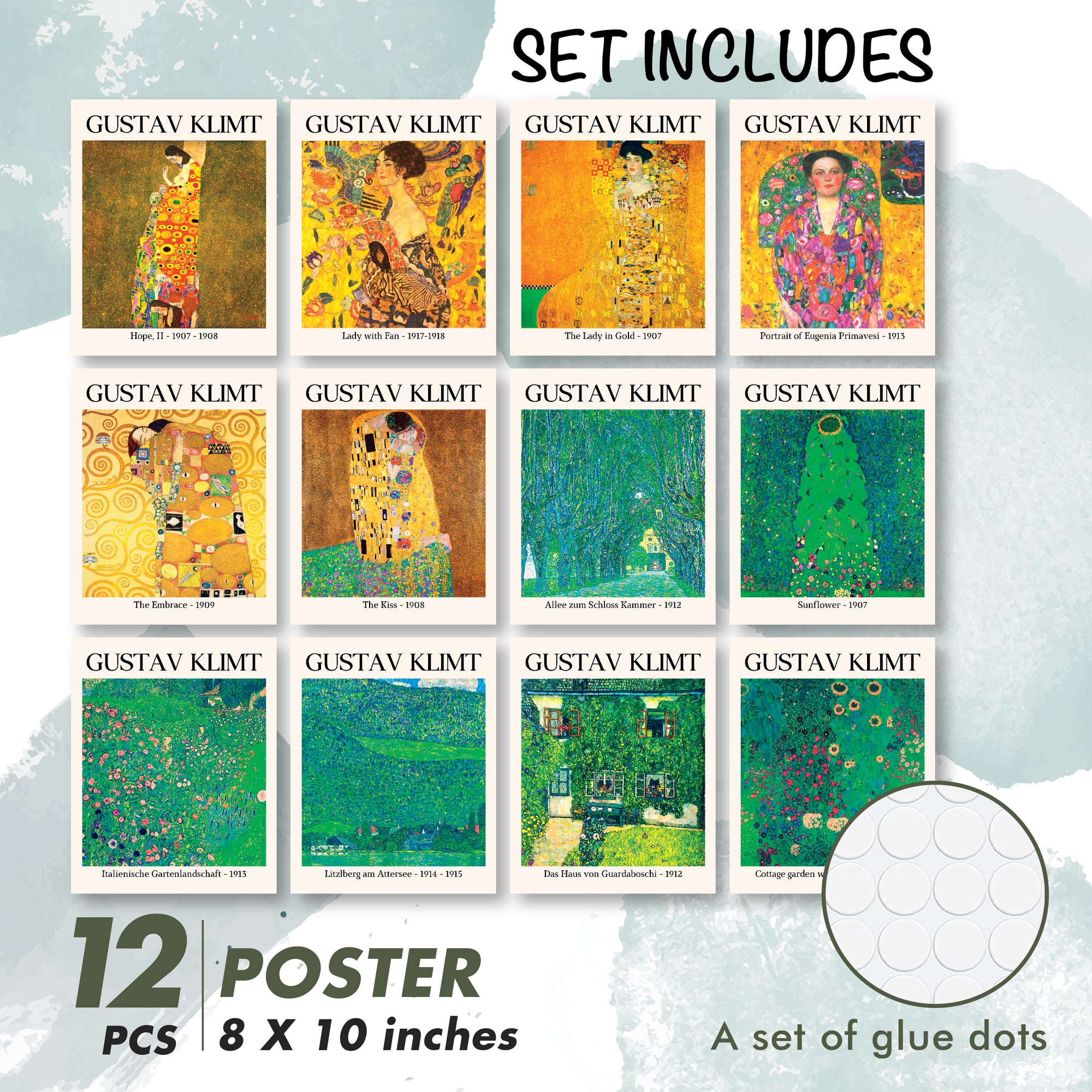 Gustav Klimt (Set 12) Poster