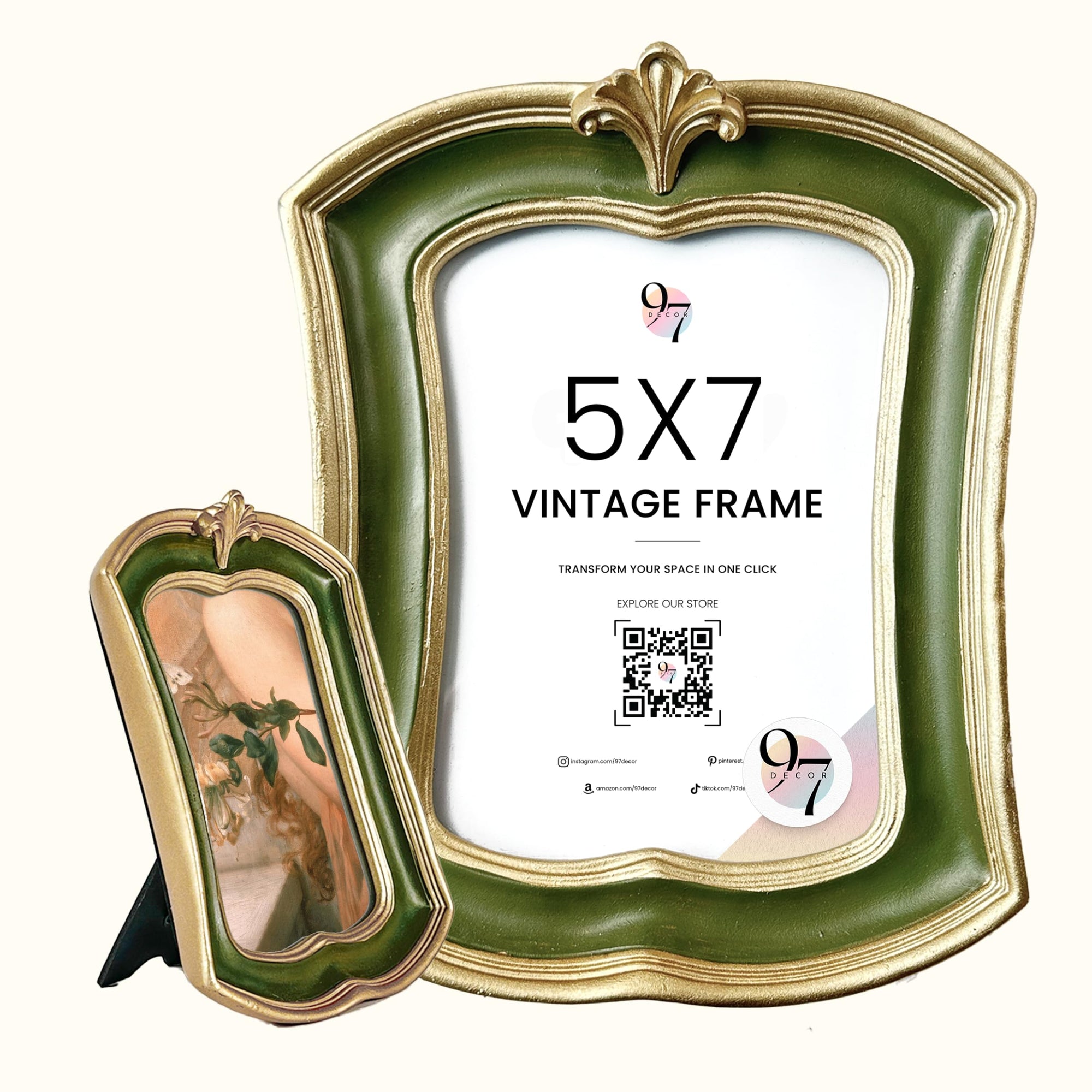 Small Vintage Picture Frames 5x7