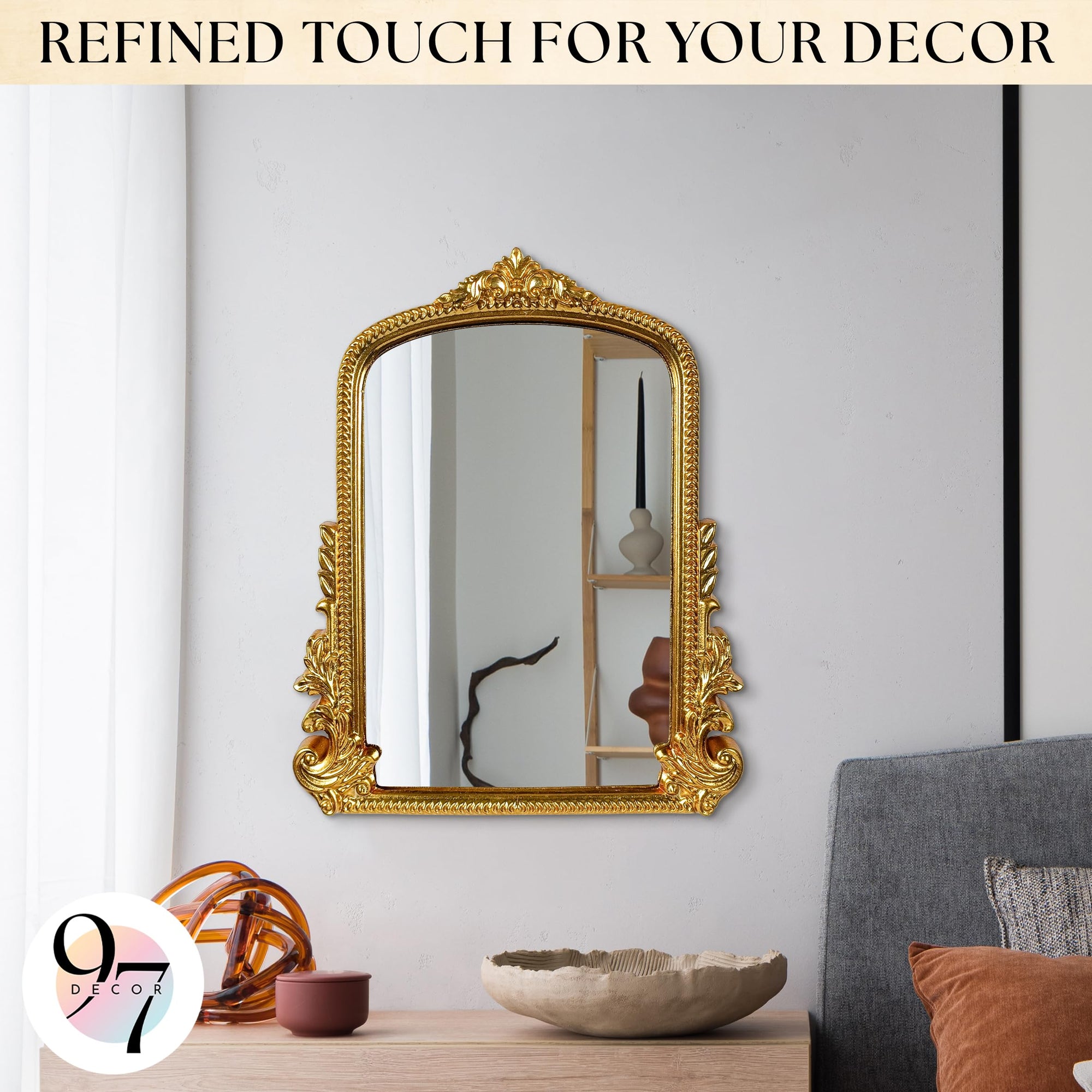 Gold Vintage Wall Mirror