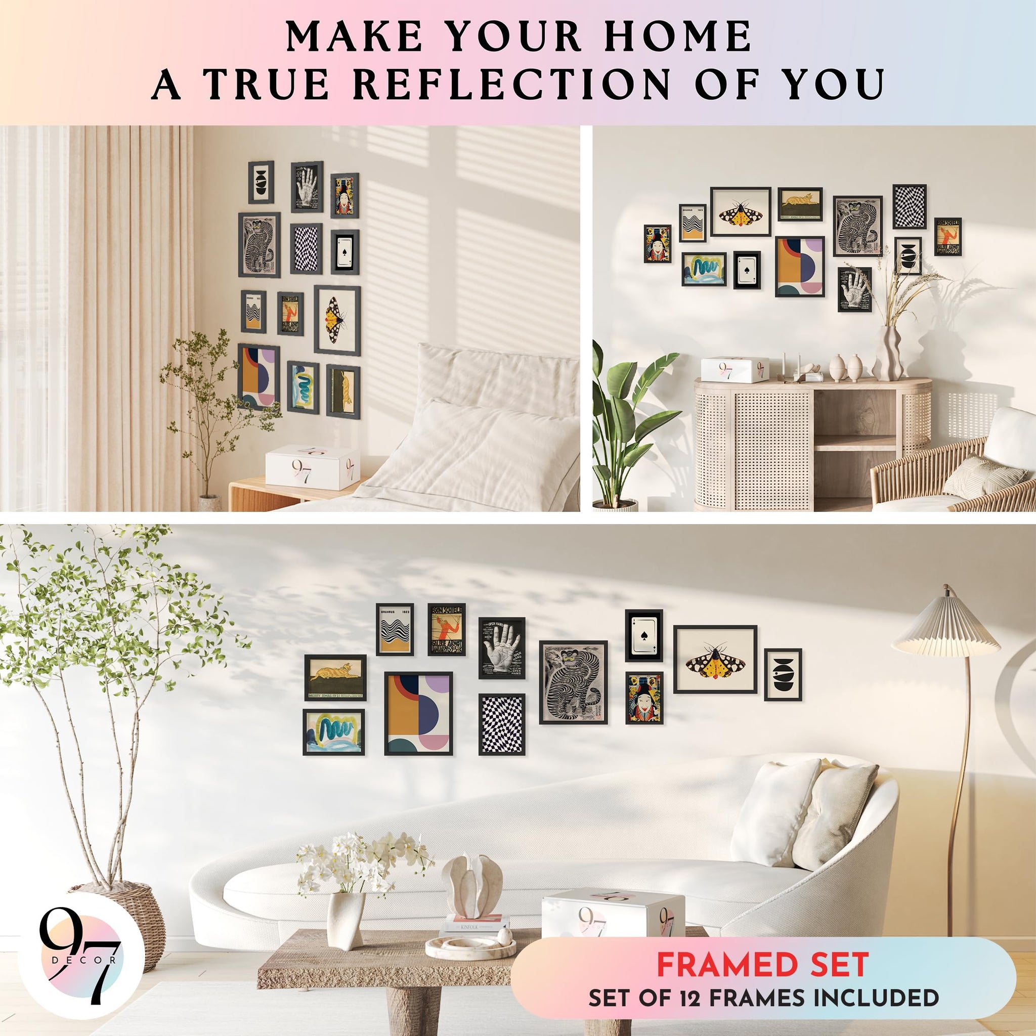 Eclectic 03 Gx8x10 Framed (Black Frame)