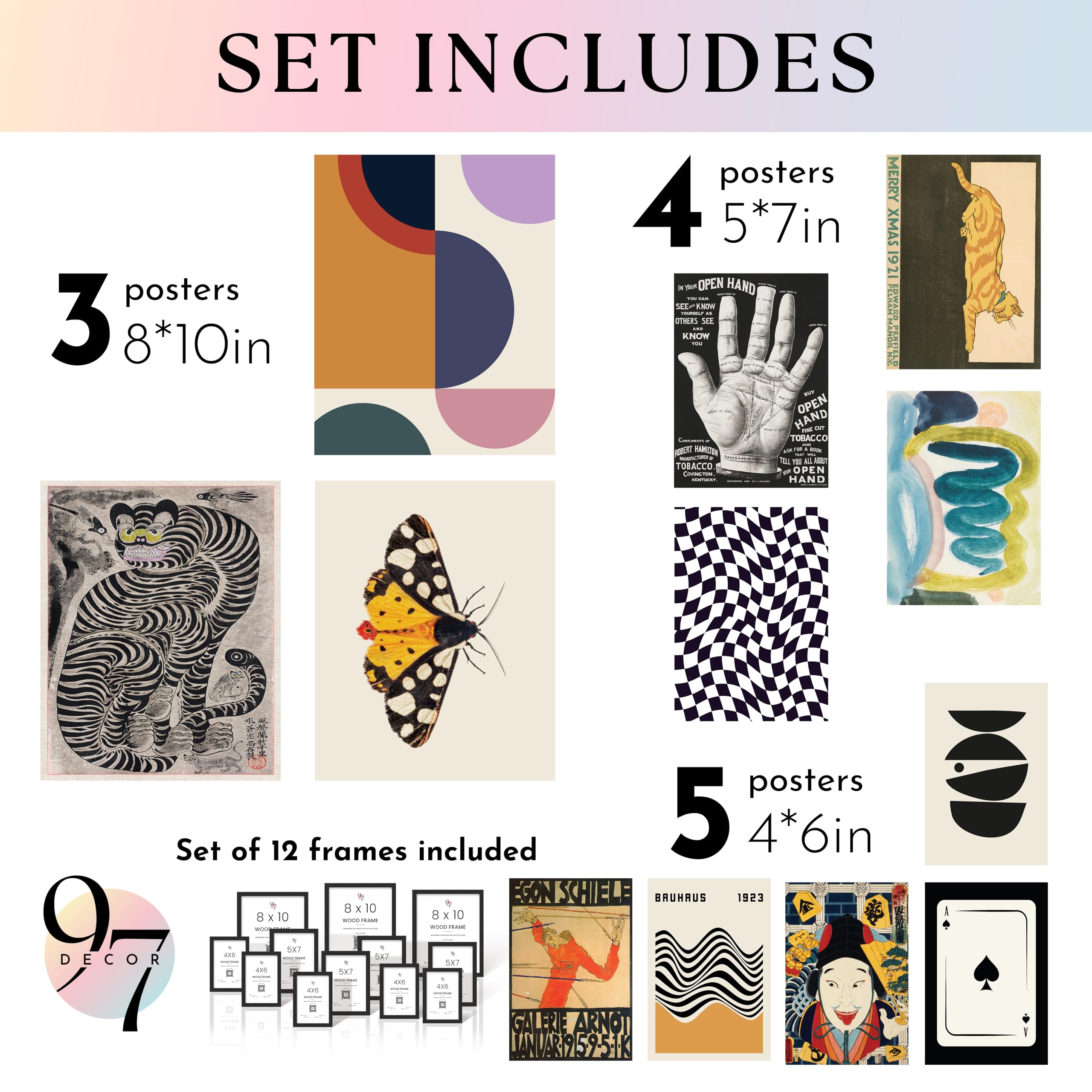 Eclectic 03 Gx8x10 Framed (Black Frame)