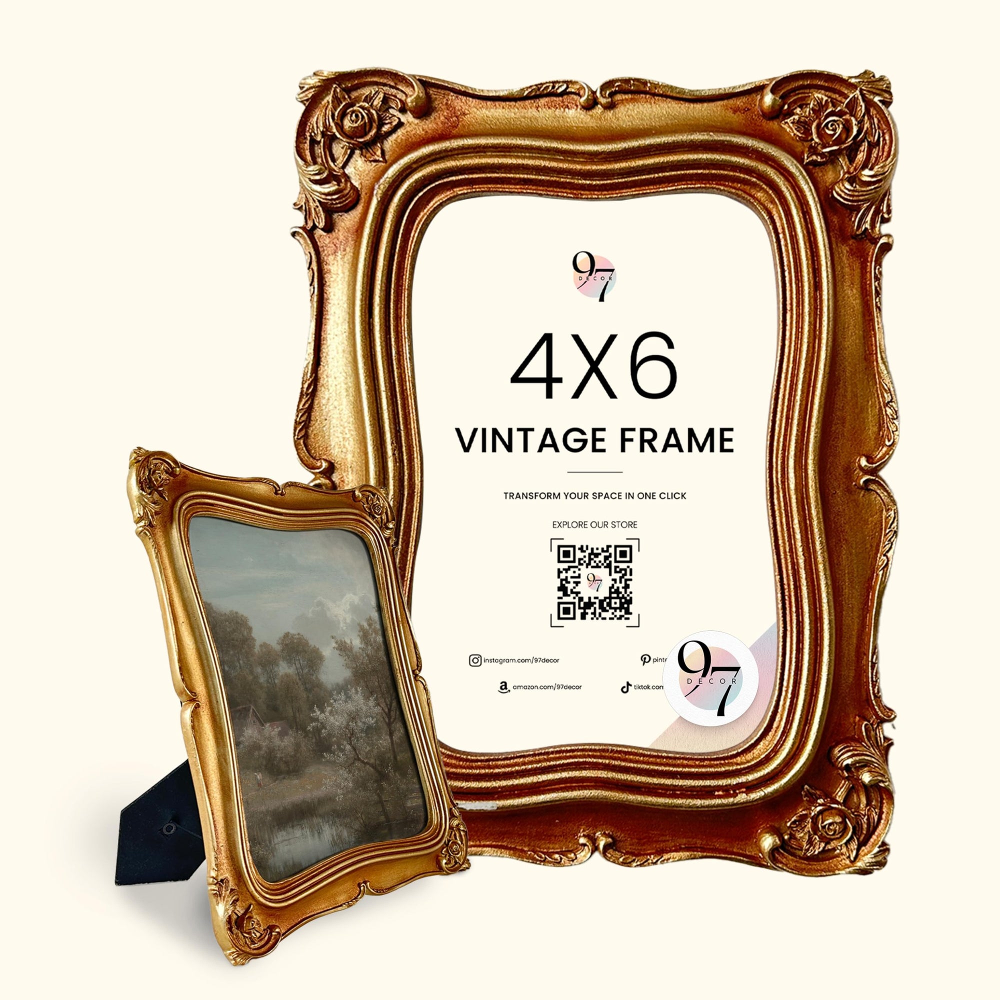 Vintage Picture Frame 4x6