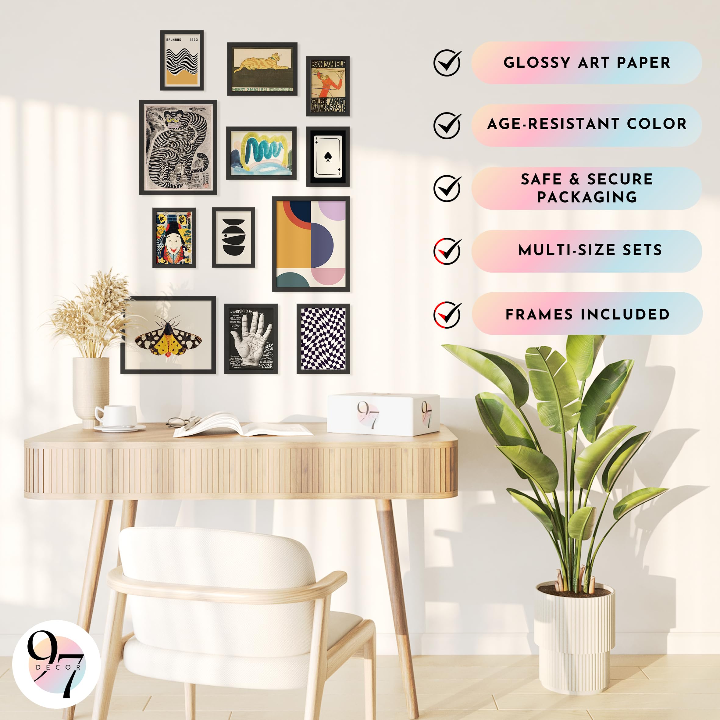 Eclectic 03 Gx8x10 Framed (Black Frame)