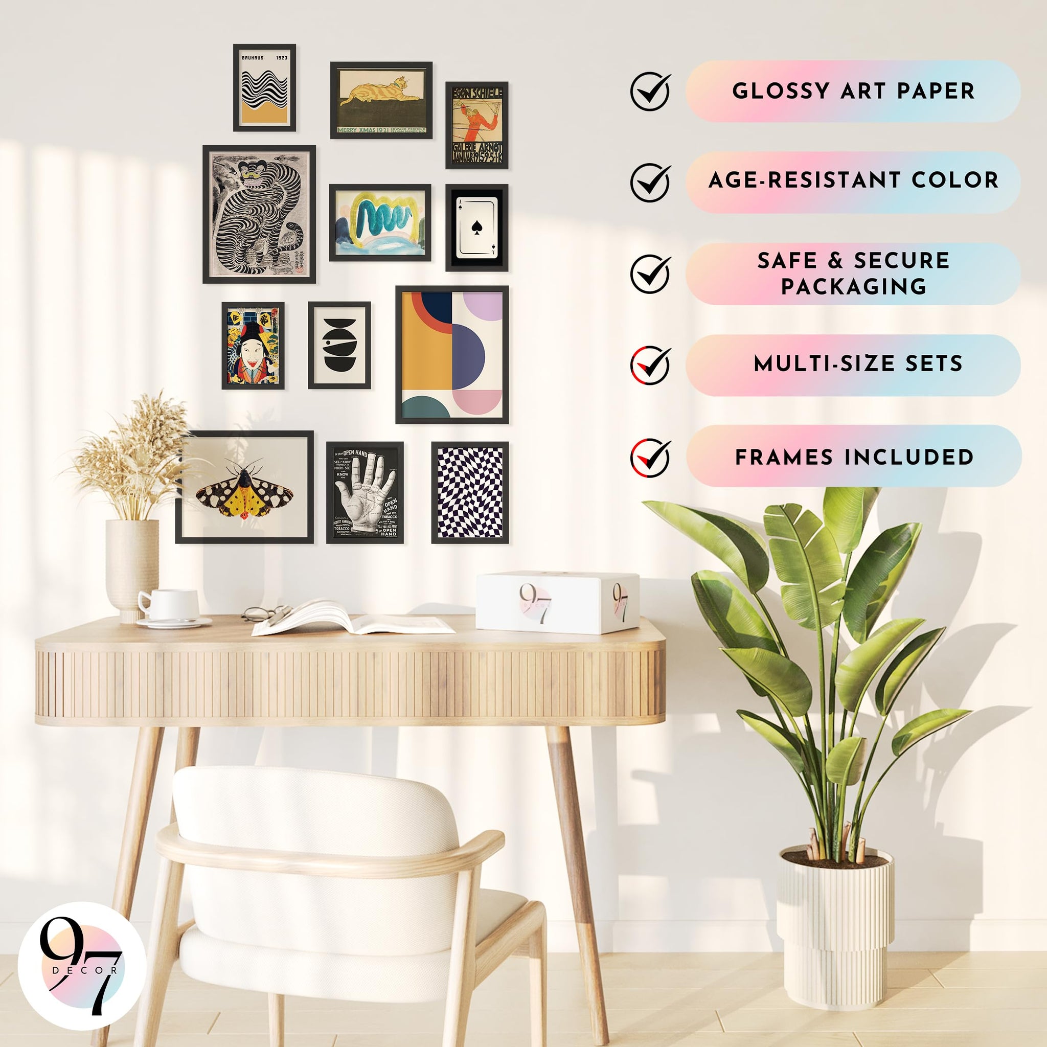 Eclectic 03 Gx8x10 Framed (Black Frame)