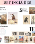 LARGE 11x14 Boho Western Home Decor