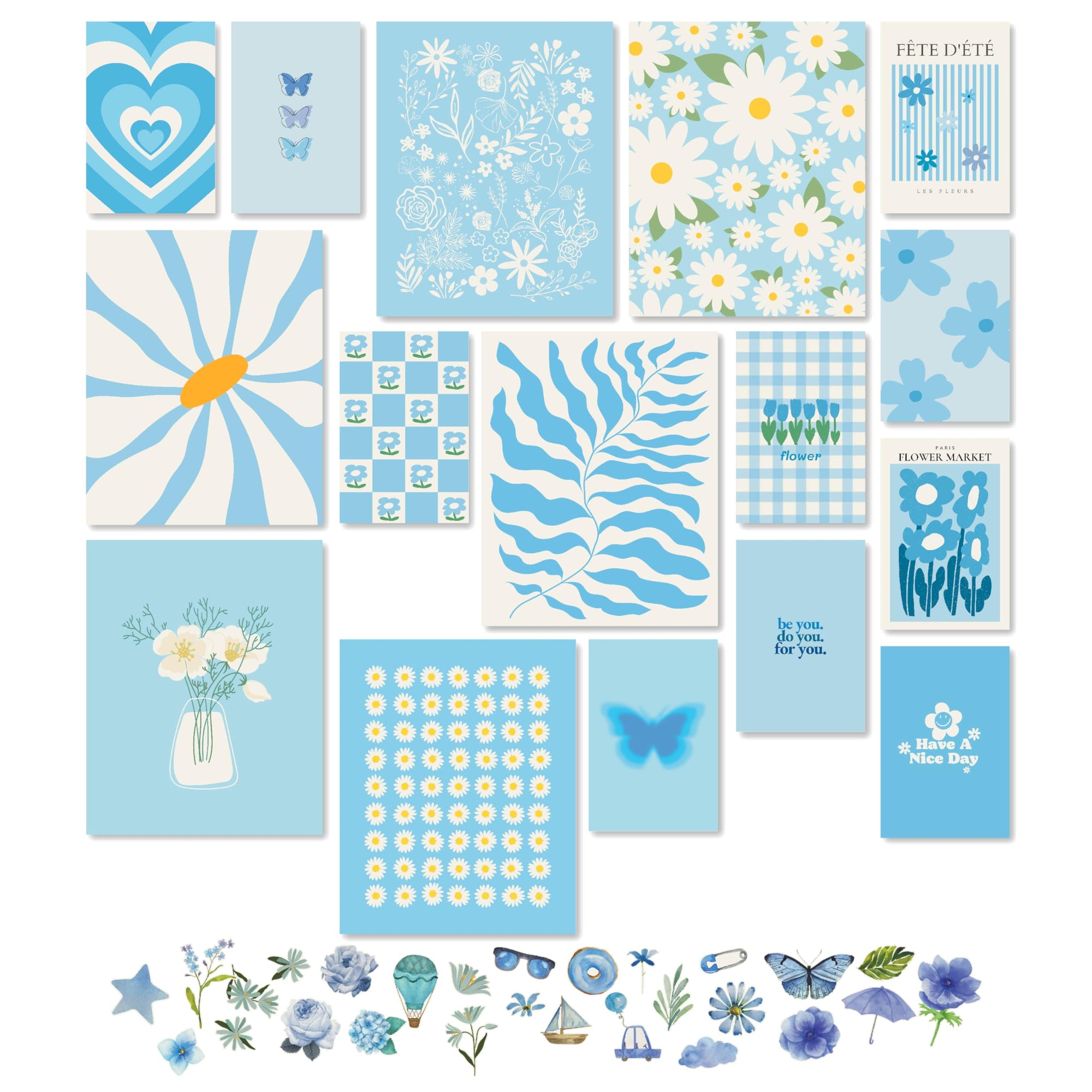 Light Blue Wall Decor