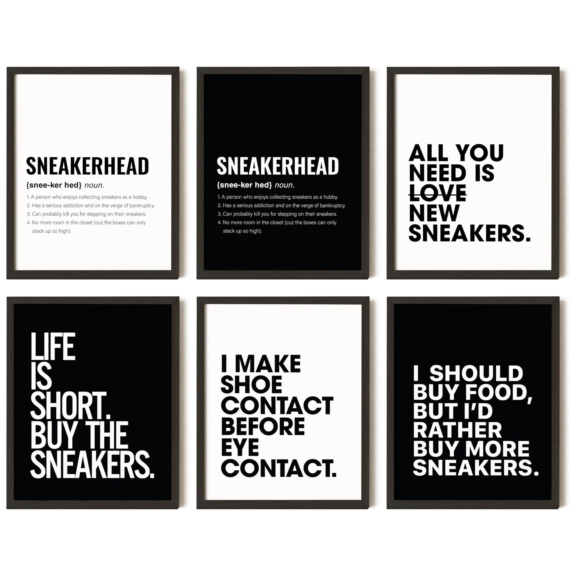 Sneaker Posters For Bedroom