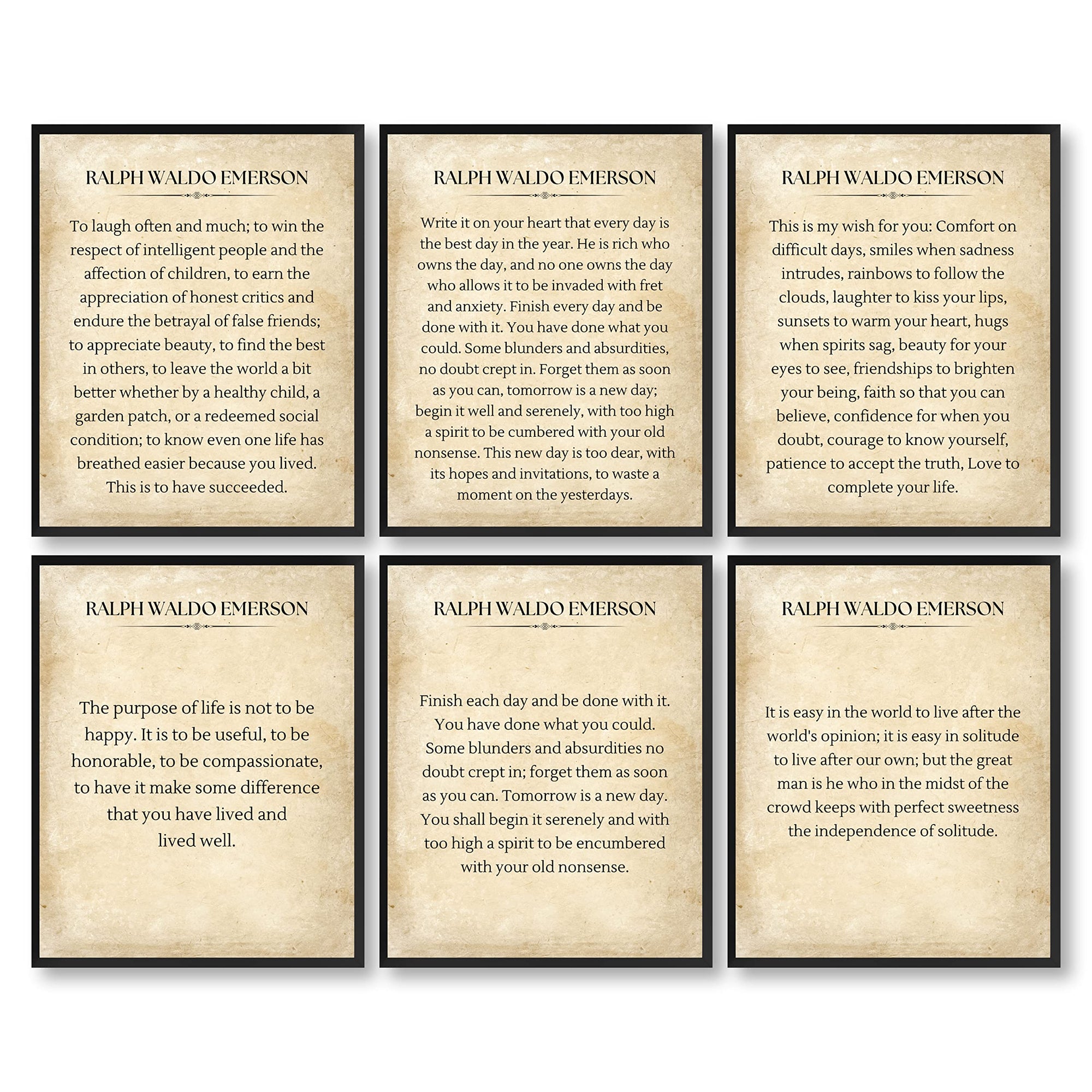 Ralph Waldo Emerson Quotes Wall Art