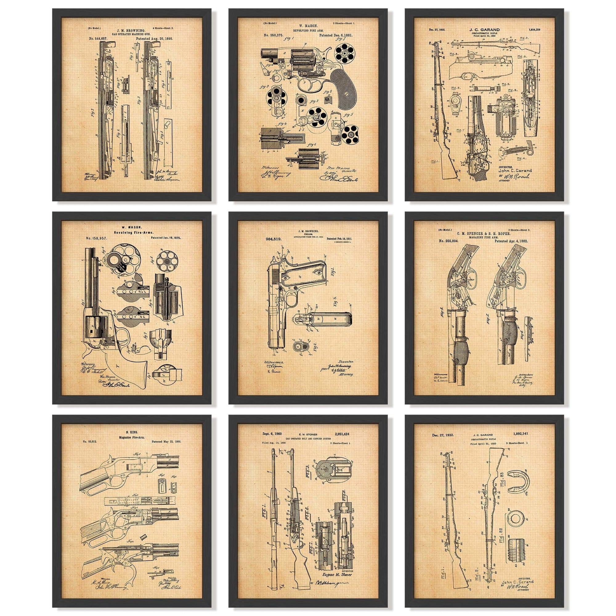 Vintage Gun Patent Prints