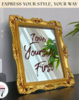 Antique Gold Wall Mirror Vintage Decor