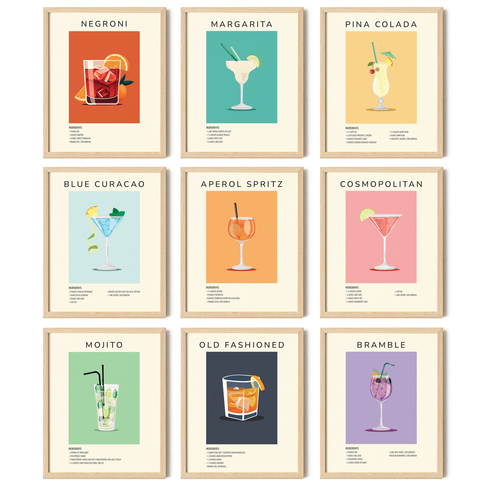 Preppy Cocktail Art Prints