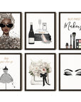 Glam Grey Fashion Wall Decor