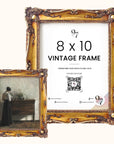 Vintage 8x10 Picture Frame Gold