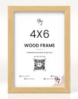 Beige 4x6 Picture Frame With Plexiglass