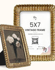 Vintage 5x7 Picture Frame Gold