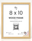 8x10 Beige Wood Frame