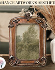 Gold Vintage Frame 4x6 - Antique Picture Frames 4x6, Unique Photo Frame 4 By 6 Ornate Frame For Tabletop And Wall Hanging