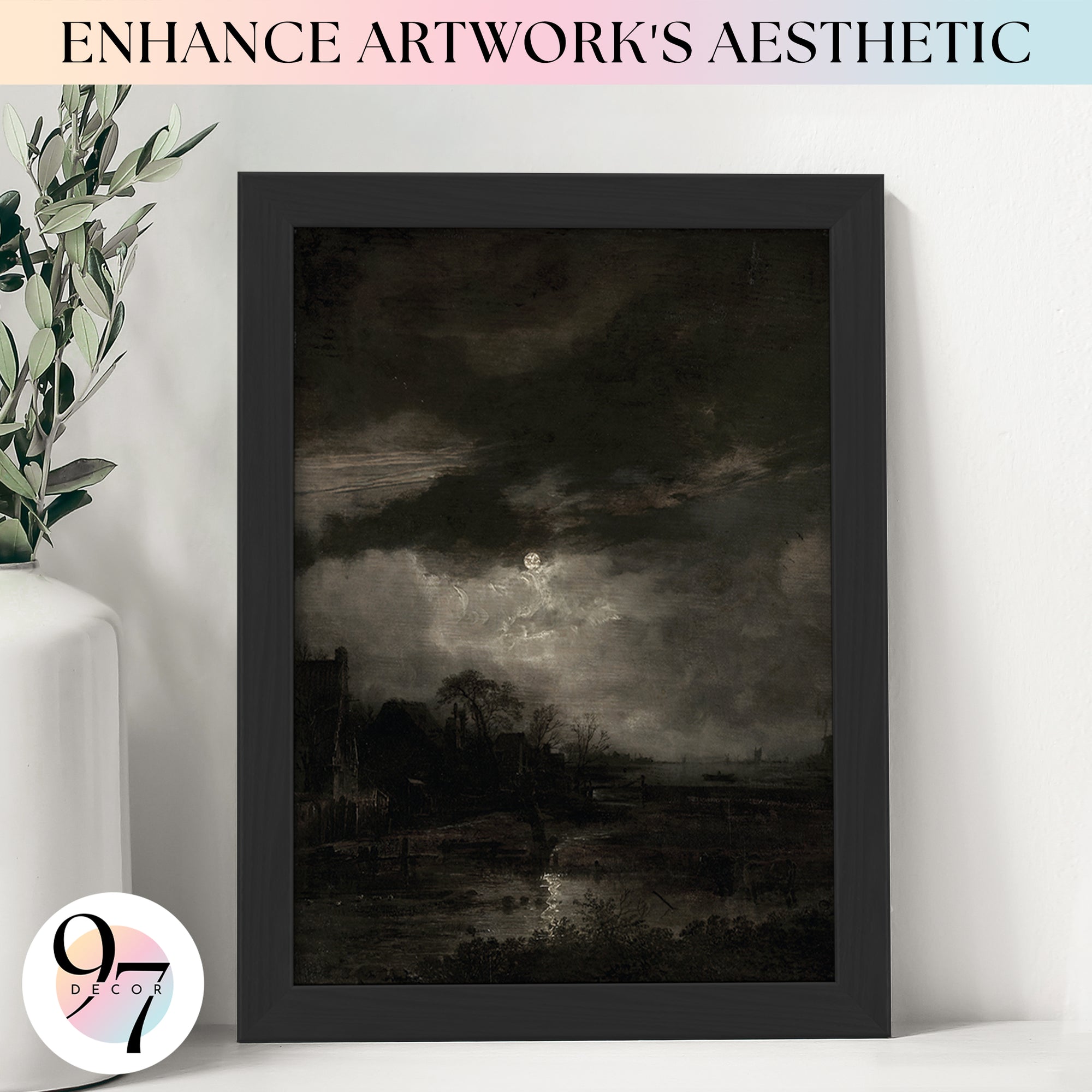 5x7 Black Wood Frame