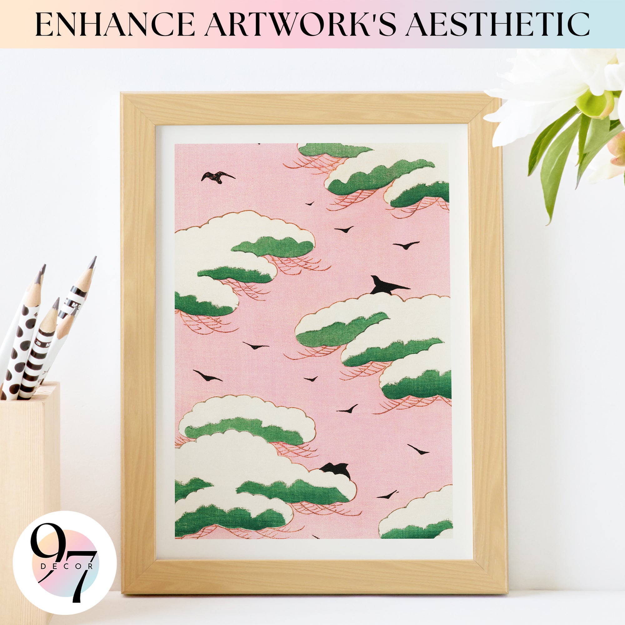 Set of 3 5x7 Beige Wood Frame