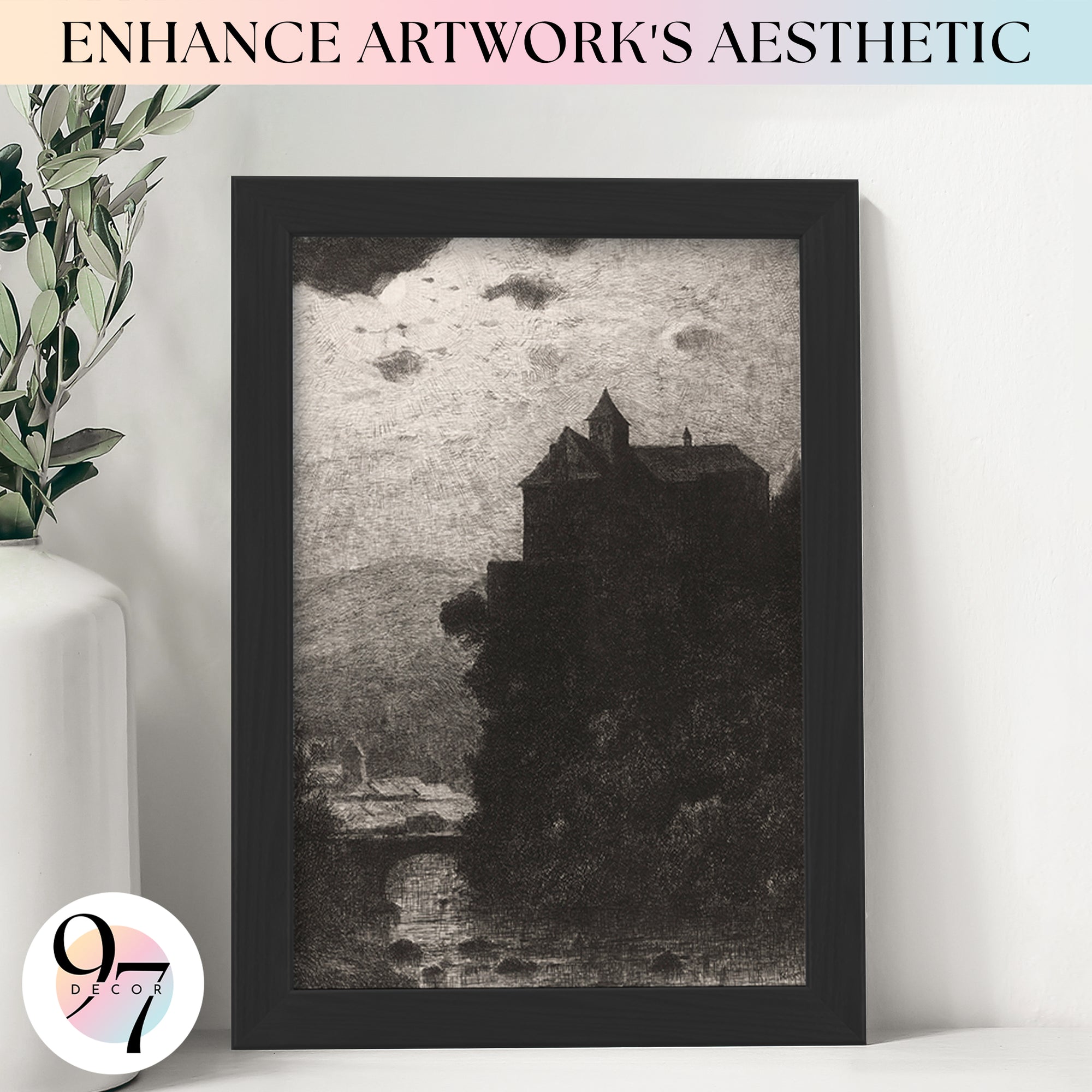 4x6 Black Wood Frame