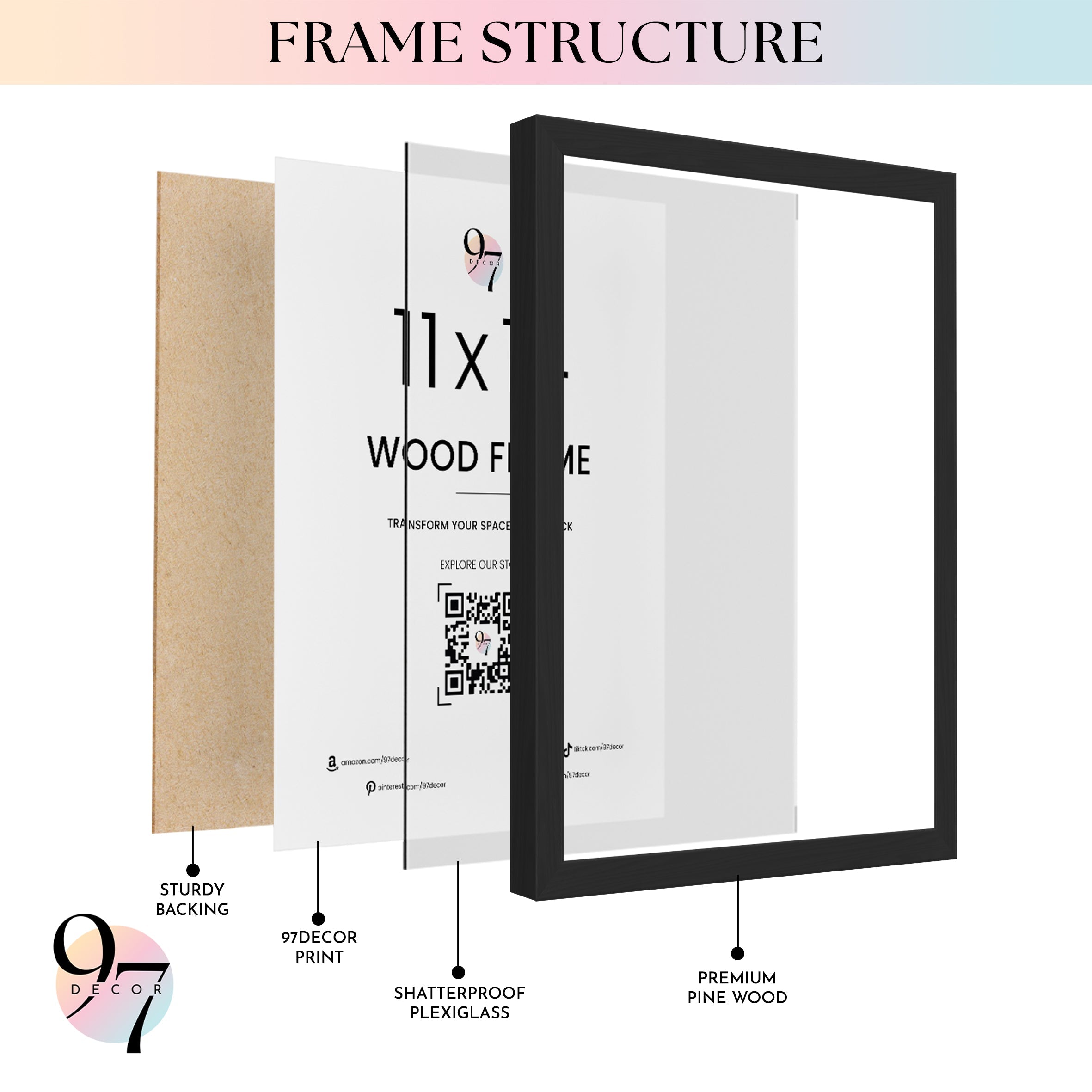 11x14 Picture Frame Set Of 3