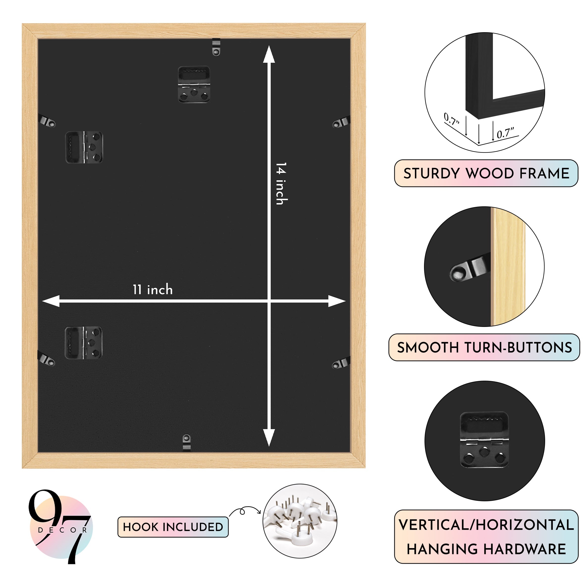 11x14 Picture Frame Set Of 3