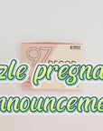 Puzzle pregnancy announcement